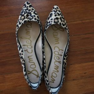 Sam Edelman Riza Leopard Print Flats - Size 13M